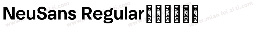 NeuSans Regular字体转换